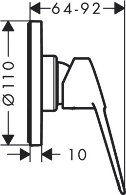 Смеситель для душа Hansgrohe Novus Loop 71361000 Хром
