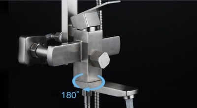 Душевая система Frap F2421 Нержавеющая сталь