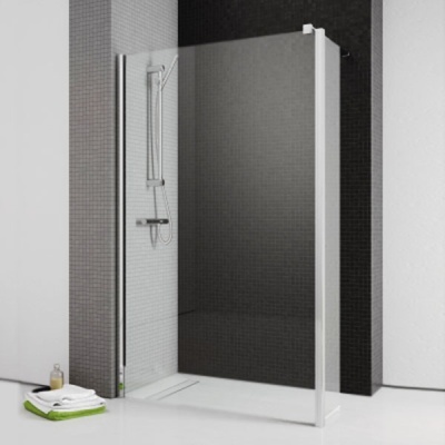 Душевая перегородка Radaway Eos II Walk-in 100 L профиль Хром стекло прозрачное