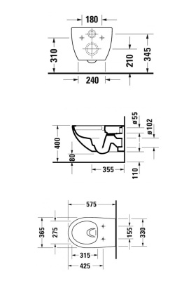 Комплект унитаза Duravit Architec 45720900A1 с инсталляцией Alcaplast Sadromodul AM101/1120+M71 с сиденьем Микролифт и клавишей смыва Хром