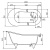 Акриловая ванна BelBagno BB06 155x76 Белая