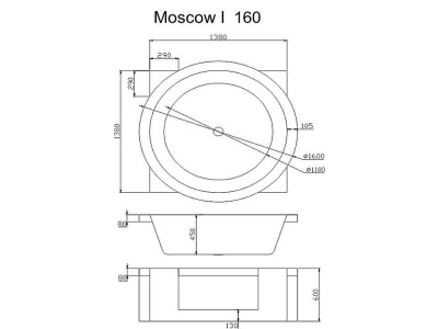 Акриловая ванна Victory Spa Moscow I Без системы управления