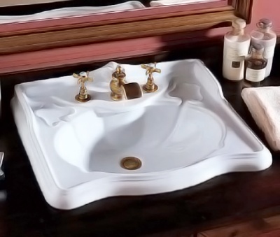 Раковина Azzurra Jubilaeum JUB700/M bianco lucido