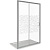 Душевая дверь в нишу Good Door Infinity WTW-130-W-CH 130 профиль Хром стекло с рисунком