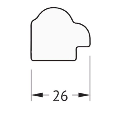 Зеркало Evoform Definite 98х48 Витая бронза