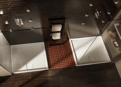 Керамический поддон для душа Hatria Leaf 90x90 Белый с антискользящим покрытием