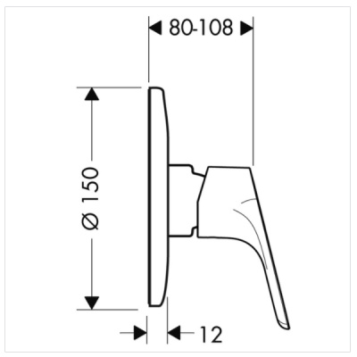 Смеситель для душа Hansgrohe Focus E2 31967000 Хром