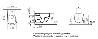 Унитаз Vitra D-Light 5911B003-0075 подвесной без сиденья