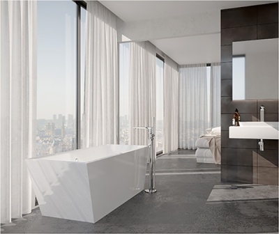 Смеситель для ванны WasserKRAFT Dinkel 5821 Хром