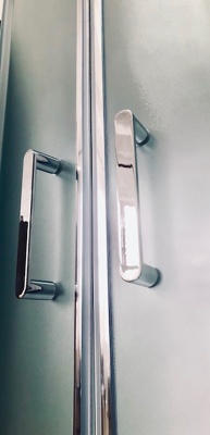 Душевой уголок Royal Bath HP 90х90 RB90HP-C-CH с поддоном профиль Хром стекло матовое