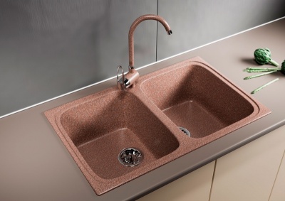 Кухонная мойка Mixline ML-GM23-307 525189 Терракот