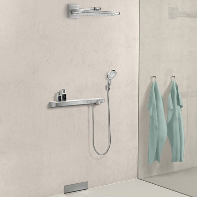 Смеситель для душа Hansgrohe ShowerTabletSelect 13184400 с термостатом Белый хром