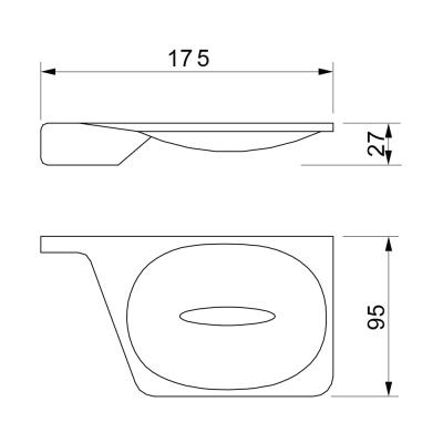 Мыльница Novella City CT-02111 Хром