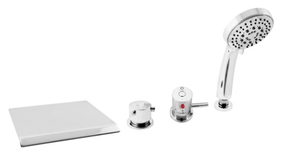 Смеситель на борт ванны Rav Slezak Dunaj DT274.5P хром