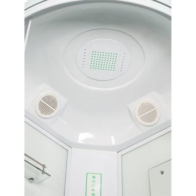 Душевая кабина Mirwell MR 4509ТP-С 90х90 с гидромассажем профиль Белый стекло прозрачное