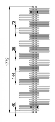 Полотенцесушитель Zehnder Yucca YSD-180-080 Белый
