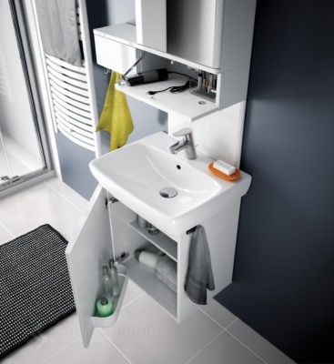 Тумба с раковиной Ifo Special 50 подвесная Белый глянец