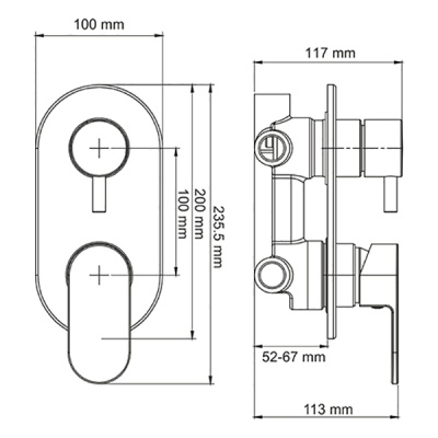 Смеситель для душа WasserKRAFT Dinkel 5871 Хром
