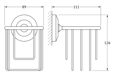 Держатель освежителя воздуха FBS Standard 051 Хром