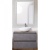 Комплект мебели для ванной BelBagno SET-KRAFT-700-PG-C-BB344-LOY-GRT-600/800 с зеркалом и смесителем Pietra Grigio, столешница - Cemento (без нанесения узора)