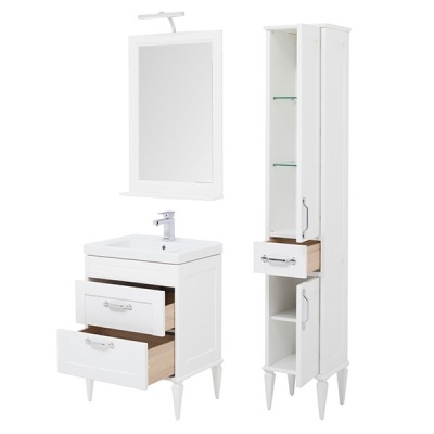 Тумба под раковину Aquanet Денвер 65 199210 Белый глянец