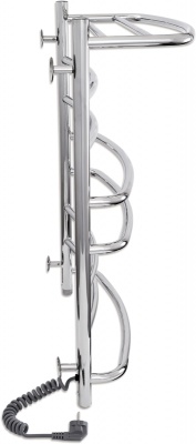 Электрический полотенцесушитель Laris Евромикс П8 80х50 L 73207387 с полкой Хром