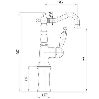 Смеситель для раковины Migliore Oxford ML.OXF-6317 BI.BR Бронза