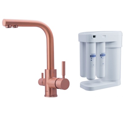 Смеситель для кухни Swedbe Selene Plus 8148M с фильтром Медь