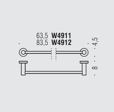Полотенцедержатель Colombo Design Plus W4912 Хром