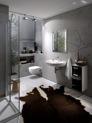 Комплект унитаза с инсталляцией Geberit Renova 500.103.DW.R с сиденьем Микролифт и Черной клавишей смыва