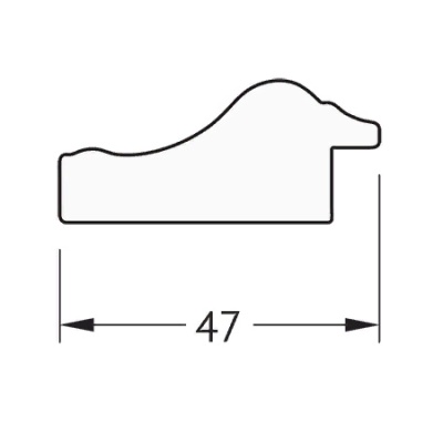 Зеркало Evoform Definite 102х52 Сусальное золото
