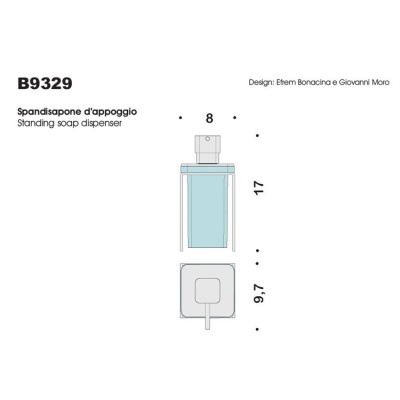 Дозатор для жидкого мыла Colombo Design Over B9329.satin Сатин