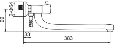 Смеситель для ванны Zerix LR82209 ZX0041 универсальный Хром Смеситель для ванны Zerix LR82209 ZX0041 универсальный Хром