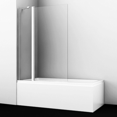 Шторка на ванну WasserKRAFT Berkel 110x140 48P02-110 Хром Прозрачная