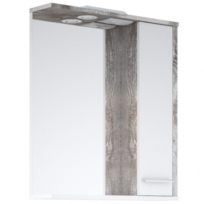 Зеркало со шкафом Corozo Лорена 65 SD-00000294 с подсветкой Антик Белое