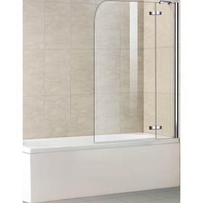 Шторка на ванну WeltWasser WW100 D2 100 10000001225 профиль Хром стекло прозрачное