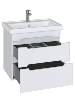 Комплект мебели для ванной San Star Адель 60 171.1-1.4.1.+6000UF+174.1-2.4.1. Белый