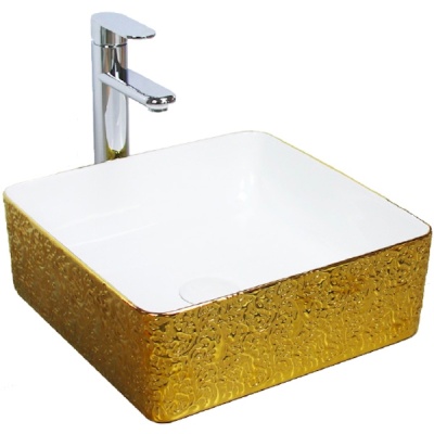 Раковина Melana 36 MLN-A430BF Белая, Золото