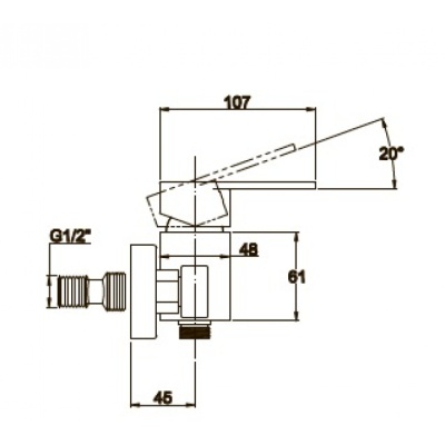 Смеситель для душа Kaiser Sonat 34077 Хром