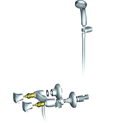Смеситель для душа D&K Grimm Hessen DA1383101 Хром