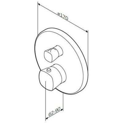 Смеситель для душа AM.PM Spirit V2.1 F71A75600 с термостатом Хром