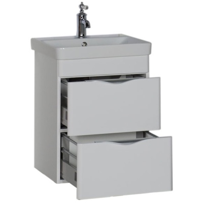 Тумба под раковину Aquanet Орлеан 50 183080 подвесная Белая