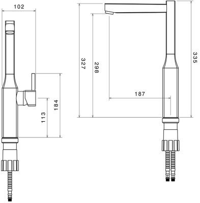Смеситель для кухни Shouder Unique 0170504 Хром