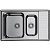 Кухонный набор Omoikiri Sagami 79-2 со смесителем для кухни Vitra Minimax S A42091EXP L Нержавеющая сталь Хром