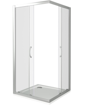 Душевой уголок Good Door Latte CR-80 80x80 профиль Белый стекло прозрачное