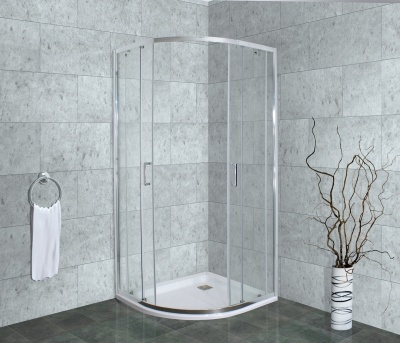 Душевой уголок Timo Altti 608 80x80 ALTTI-608C Clean Glass профиль Хром стекло прозрачное