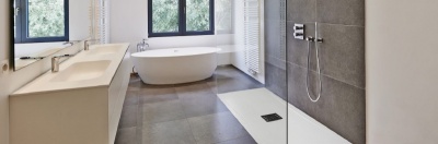 Душевой поддон из искусственного камня Good Door Flow ЛП00129 140x90 Черный