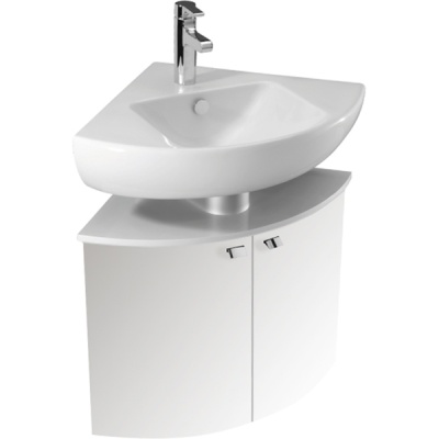 Тумба под раковину Jacob Delafon Odeon Up 68 EB864-G1C угловая Белая глянцевая