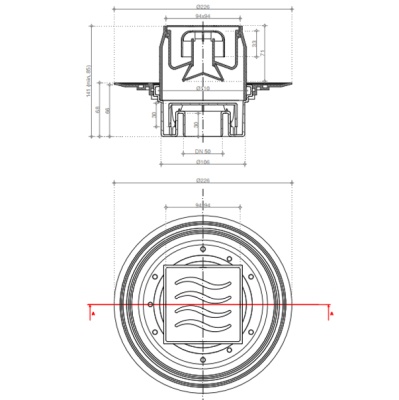 Душевой трап Pestan Confluo Standard 13000069 с решеткой