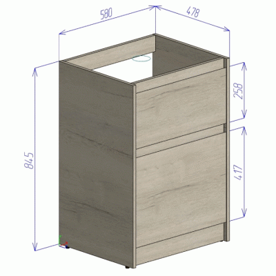 Комплект мебели для ванной BelBagno SET BB N10 Kraft 120 Pietra Grigio